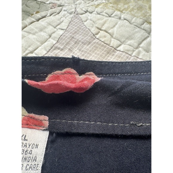 Energie Y2K Womens Midi Skirt Sz XL Floral Fairy Grunge Whimsigoth Fairycore 90s - Picture 2 of 16